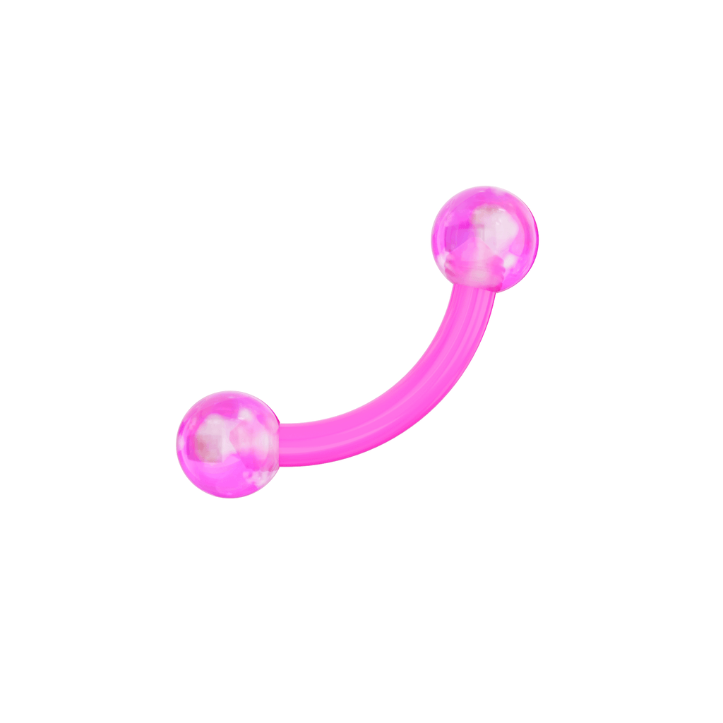 UV Curved Bar with Glossy Marble UV Balls (Pack of 10)