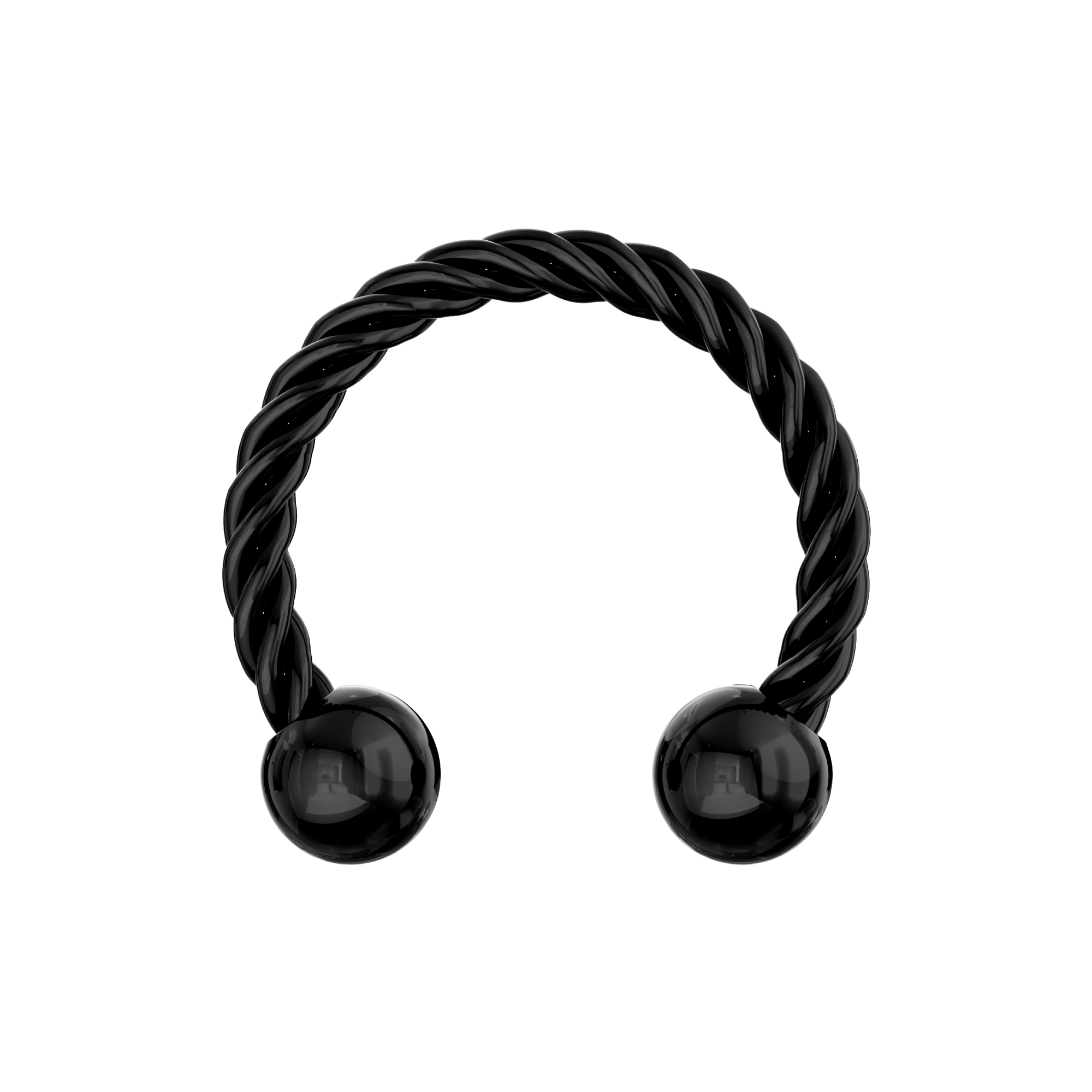 316L Surgical Steel Twisted Circular Barbell