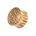 Organic Coco Wood Double Flared Convex Saddle Ear Plug