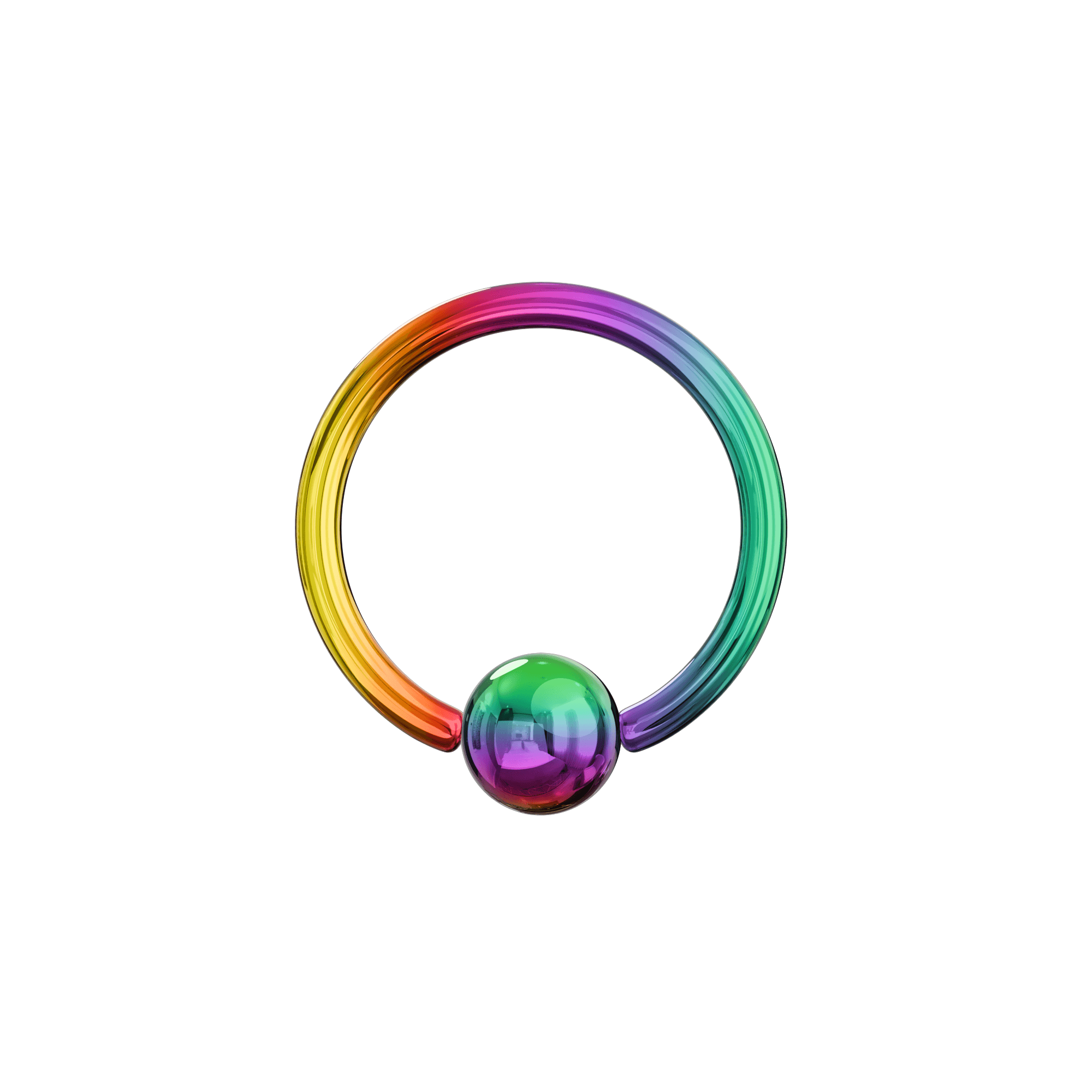 316L Surgical Steel Anodised BCR Ring