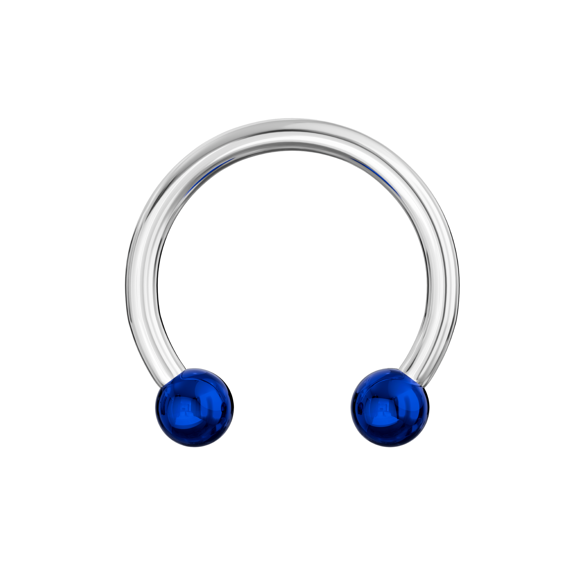 316L Surgical Steel Circular Barbell with Anodised Ball