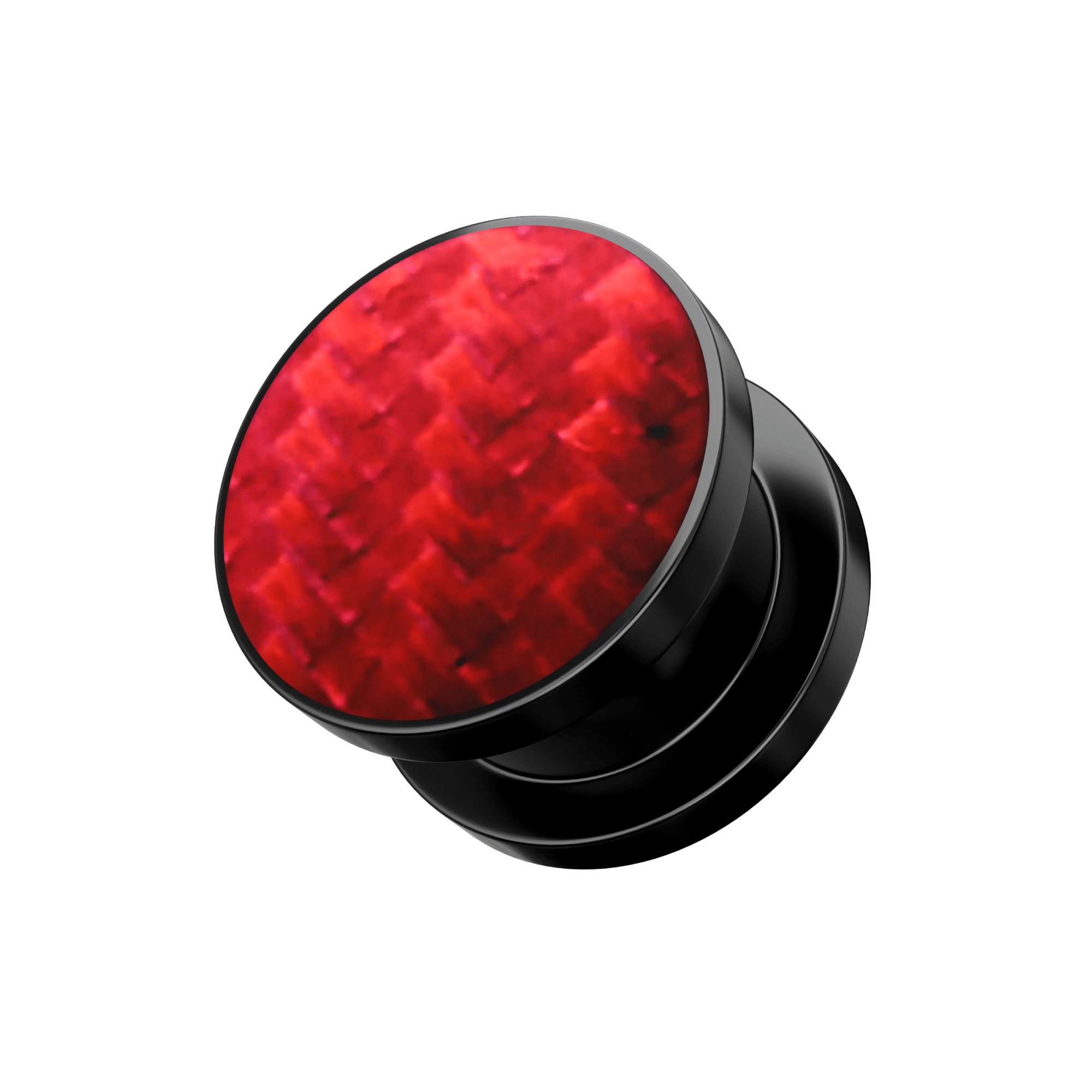 Screw Fit Ear Flesh Tunnel With Checker Logo