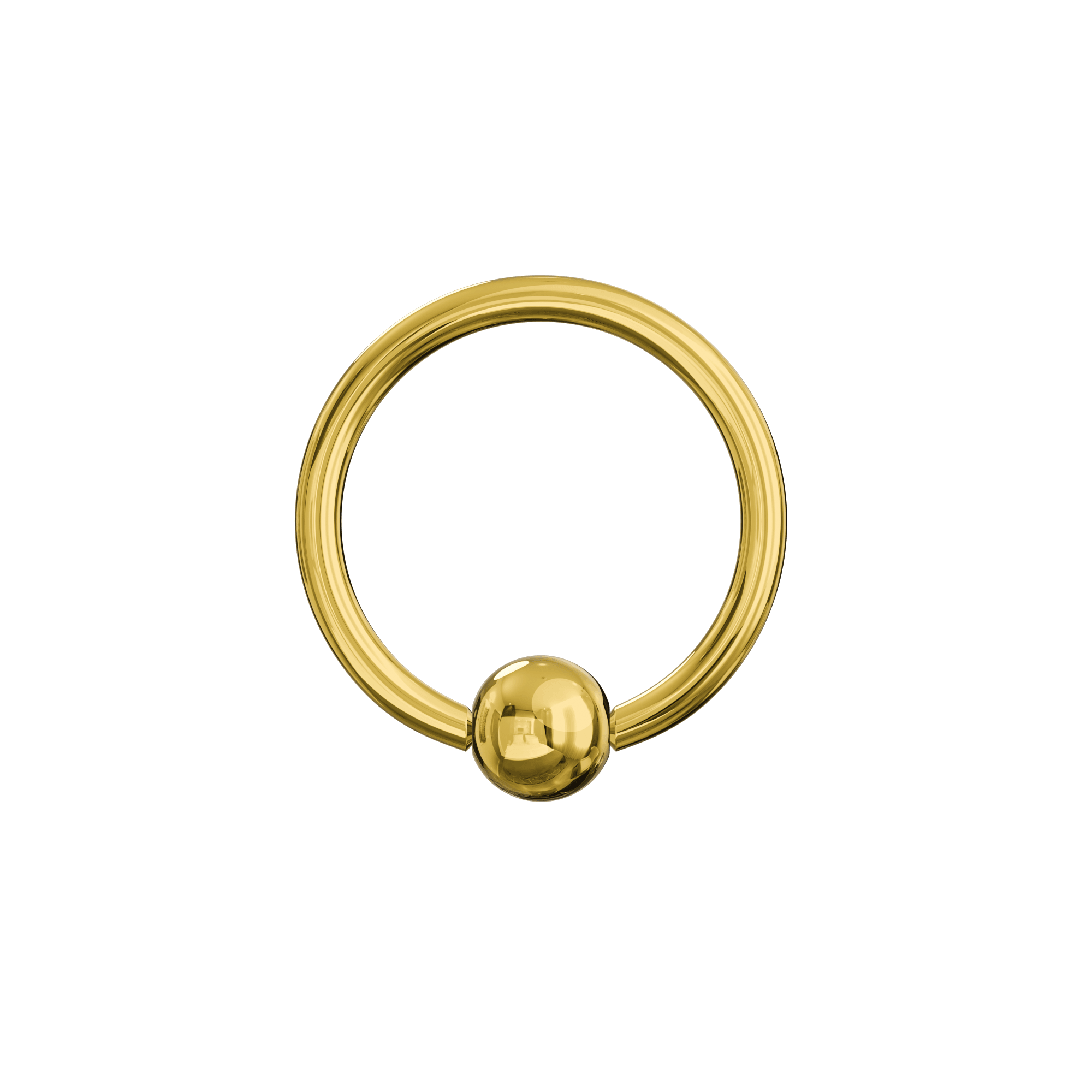 G23 Titanium Gold Anodised Captive Bead Ring