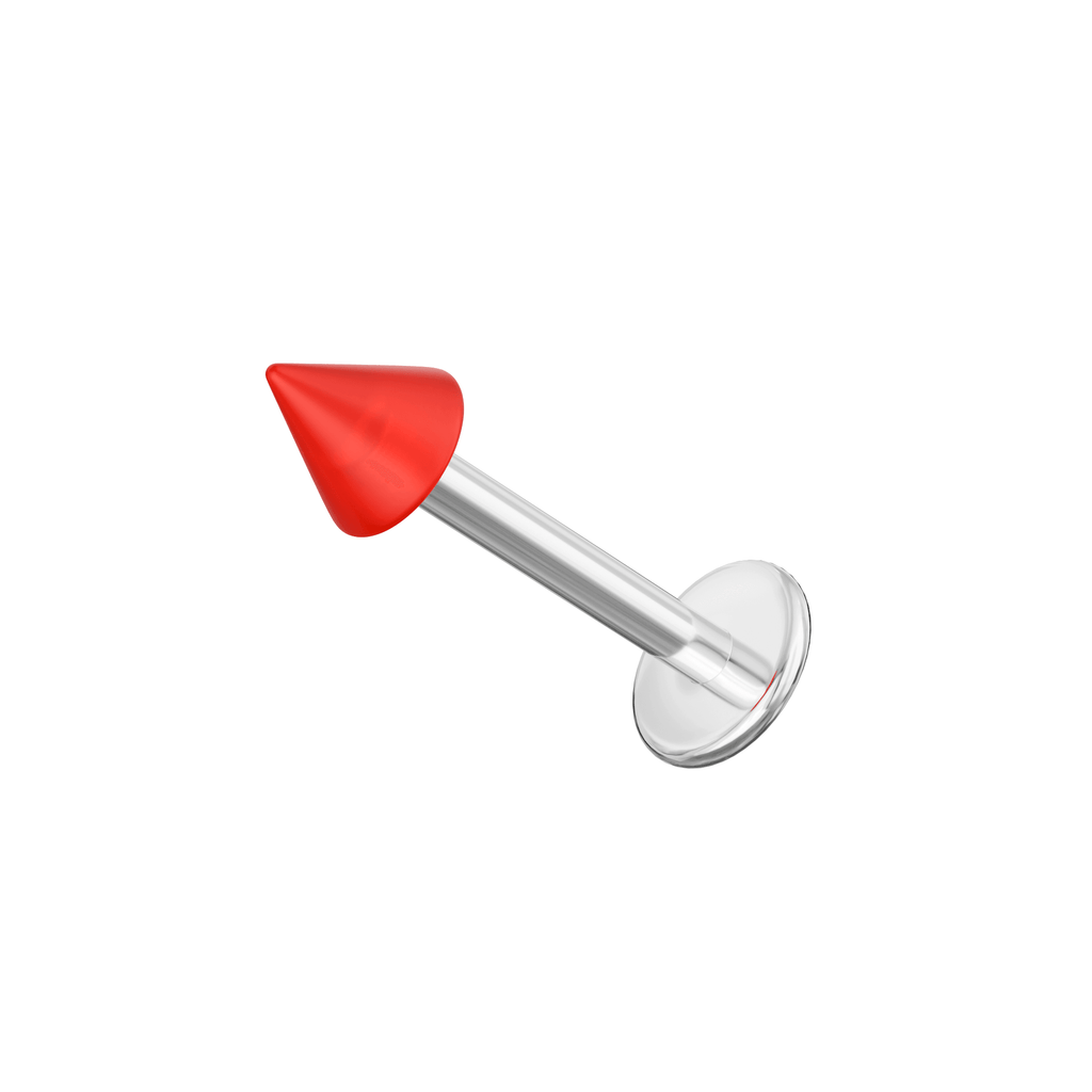 316L Surgical Steel Labret with Basic UV Cones (Pack of 10)