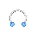 316L Surgical Steel Circular Barbells with Mixed UV Balls Body Jewelry (Pack of 10)