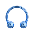 316L Surgical Steel Blue Horseshoe CBB with Ball