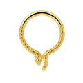 G23 Titanium Snake Design Segment Clicker Ring