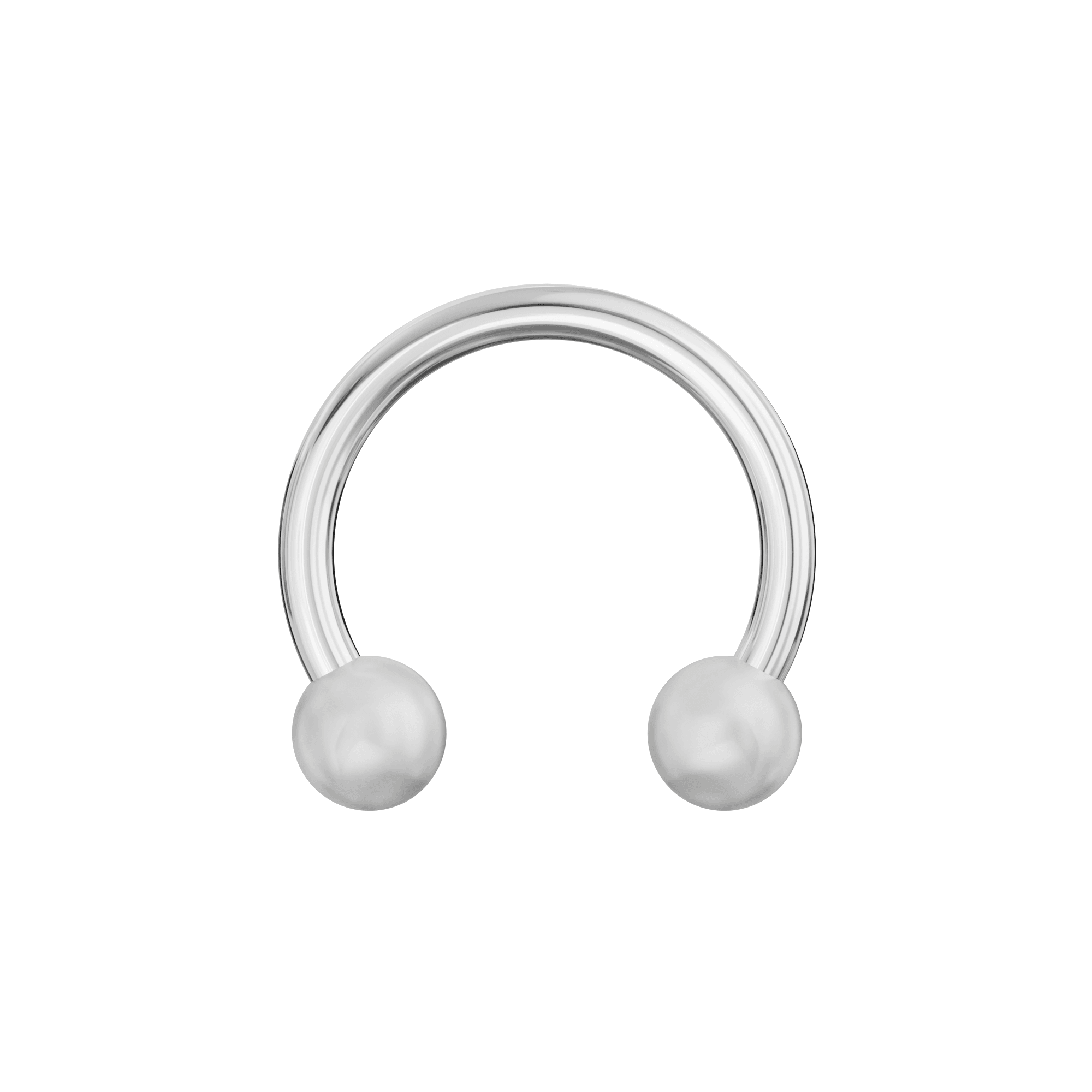 316L Surgical Steel Circular Barbell With Marble UV Balls (Pack of 10)