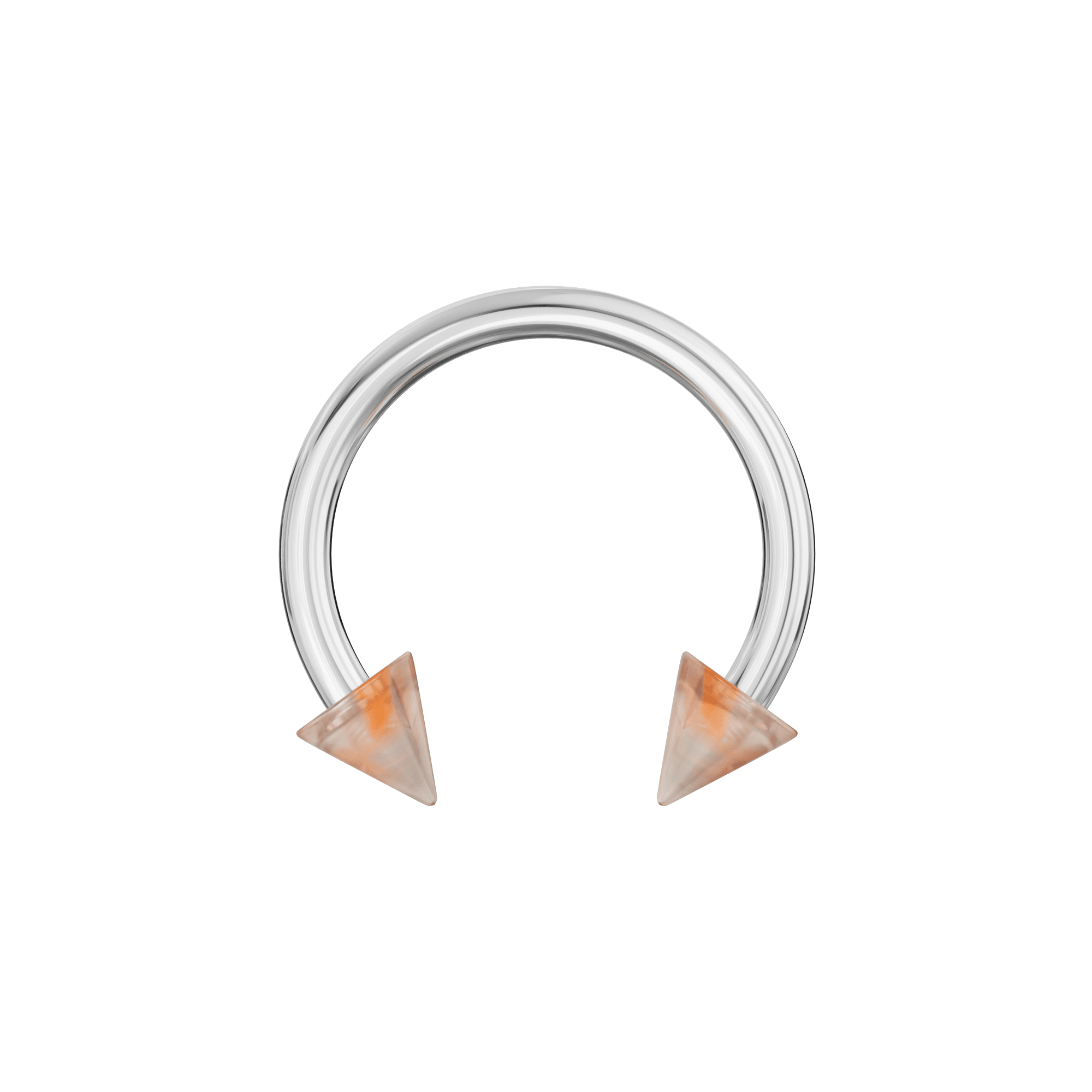 316L Surgical Steel Circular Barbell With Marble UV Cones (Pack of 10)