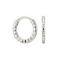 925 Sterling Silver Laser Cut Hoop Ring