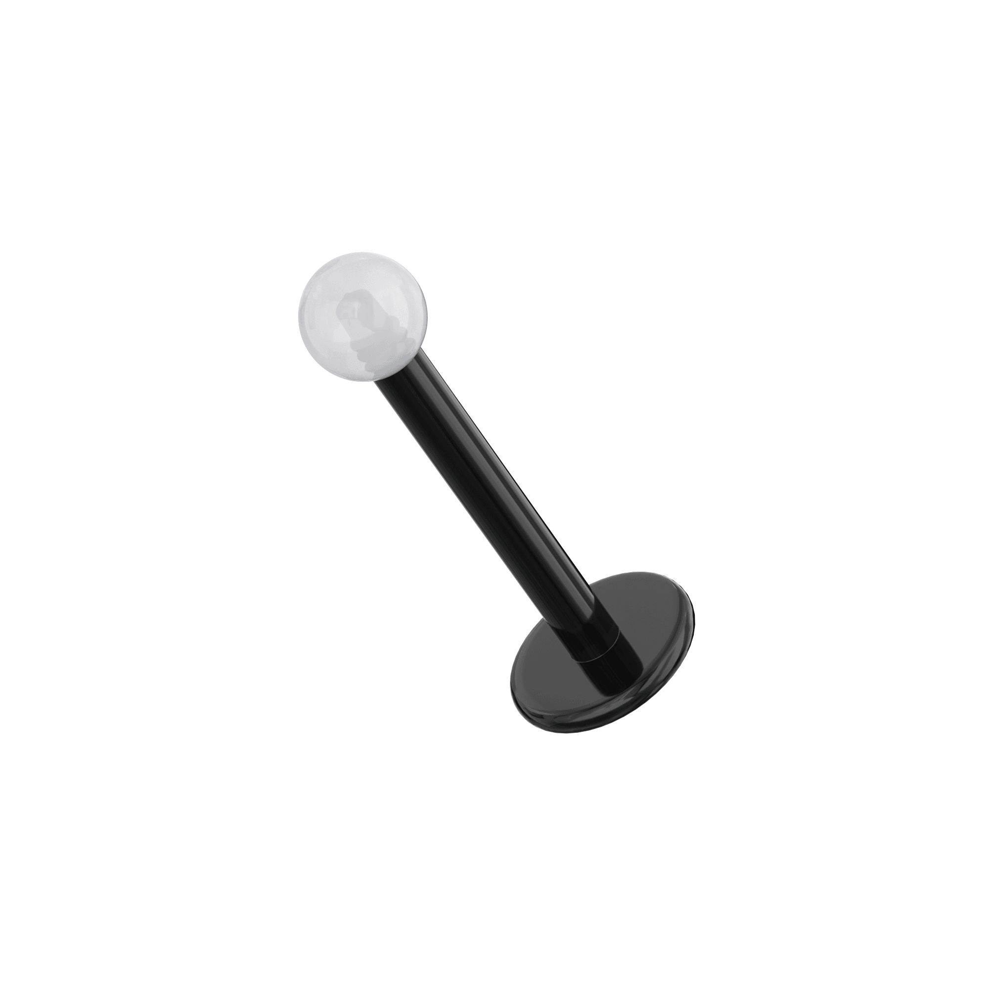 UV Black Labret with Basic UV Balls (Pack of 10)