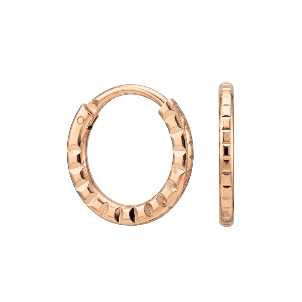 925 Sterling Silver Laser Cut Hoop Ring