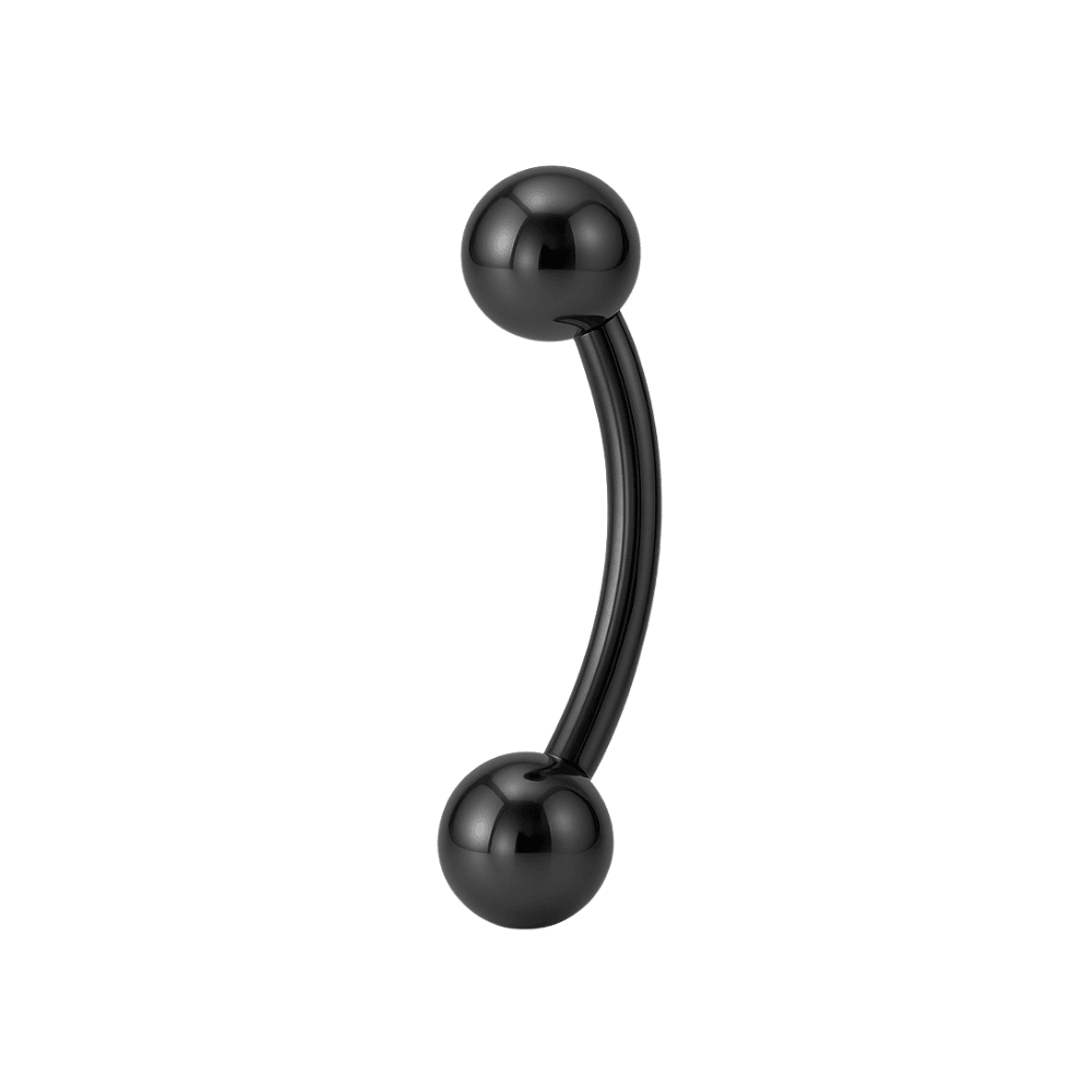 316L Surgical Steel Internally Threaded Ball End Curved Bar