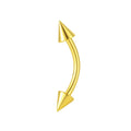 G23 Titanium Eyebrow Bar With Cone