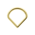 14K Gold Teardrop Hinged Segment Clicker Ring