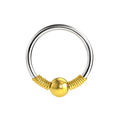 316L Surgical Steel 18G BCR Hinged Segment Ring