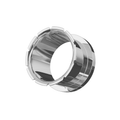 316L Surgical Steel Groove and Flare Flesh Tunnel