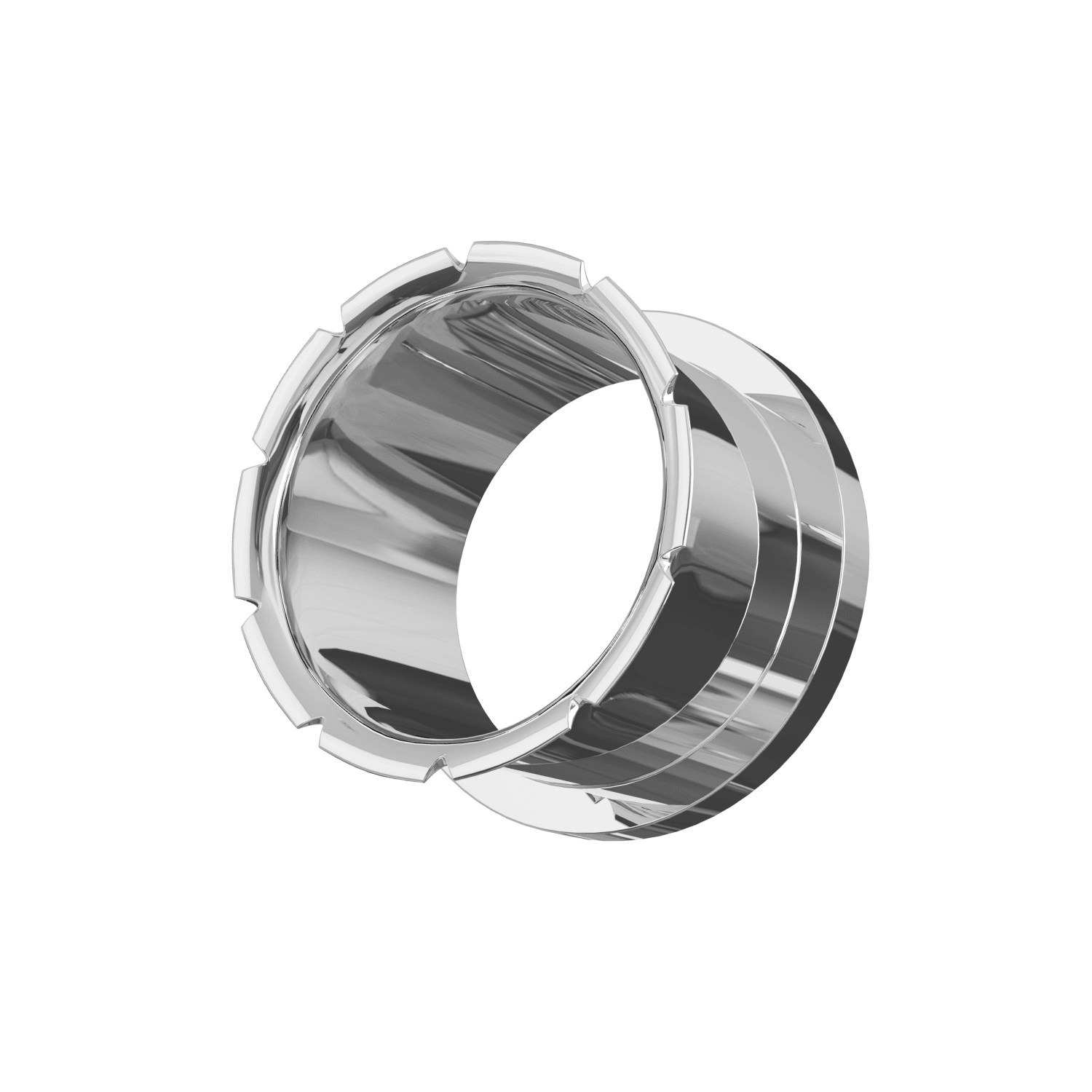 316L Surgical Steel Groove and Flare Flesh Tunnel