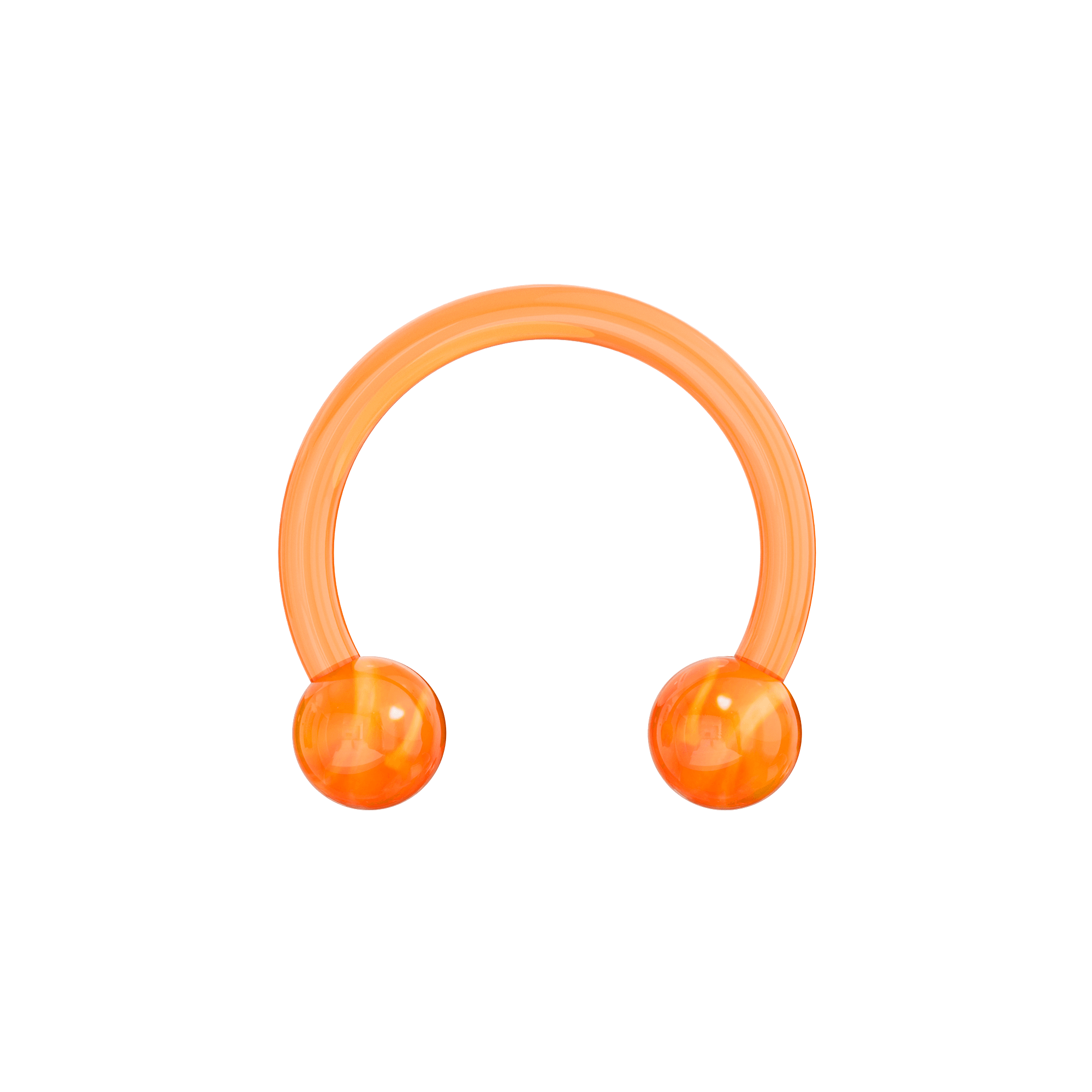 UV Circular Barbell With Marbled UV Balls (Pack of 10)