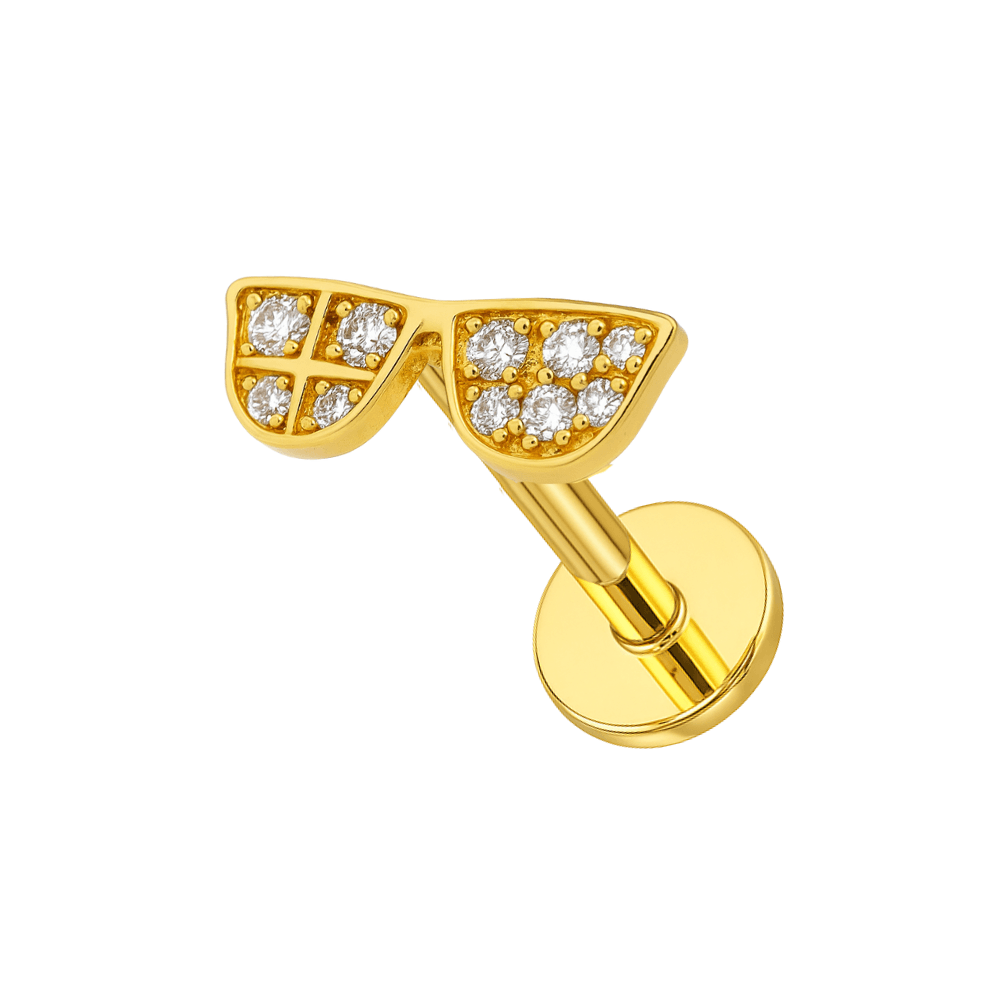 316L Surgical Steel CZ Jewelled Sunnies Cartilage Ear Stud