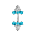 925 Sterling Silver Jewelled Bumble Bees Spinal Ring