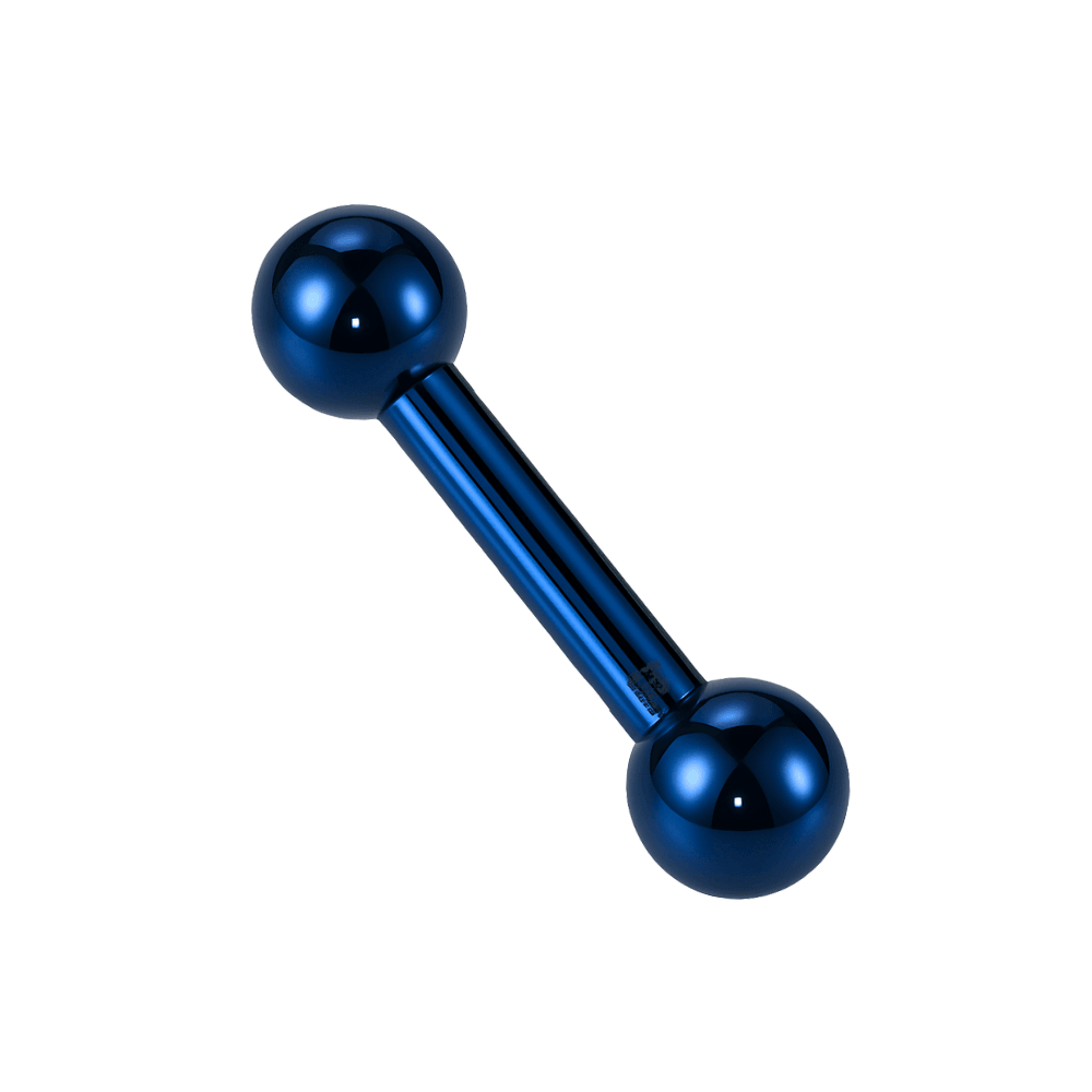 316L Surgical Steel Anodised Tongue Barbell with Ball