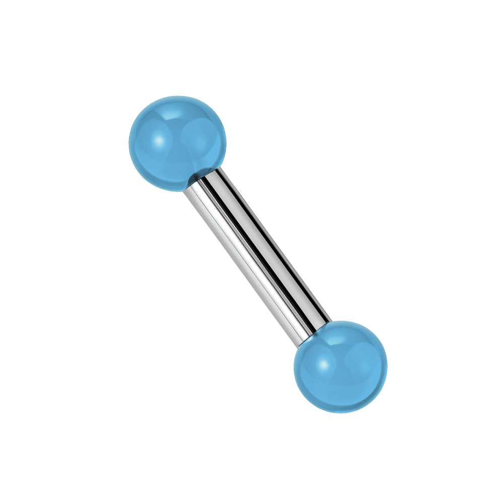 316L Surgical Steel Tongue Barbell Simple UV Balls (Pack of 10)