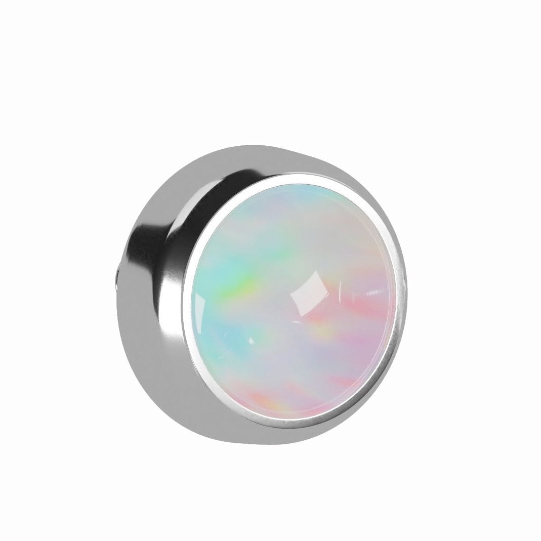 G23 Titanium Opal Stone Top Dermal Anchor