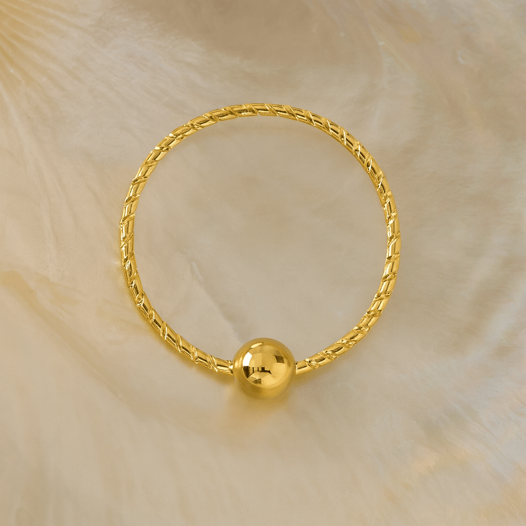 14K Gold Laser Cut BCR Nose Hoop Ring