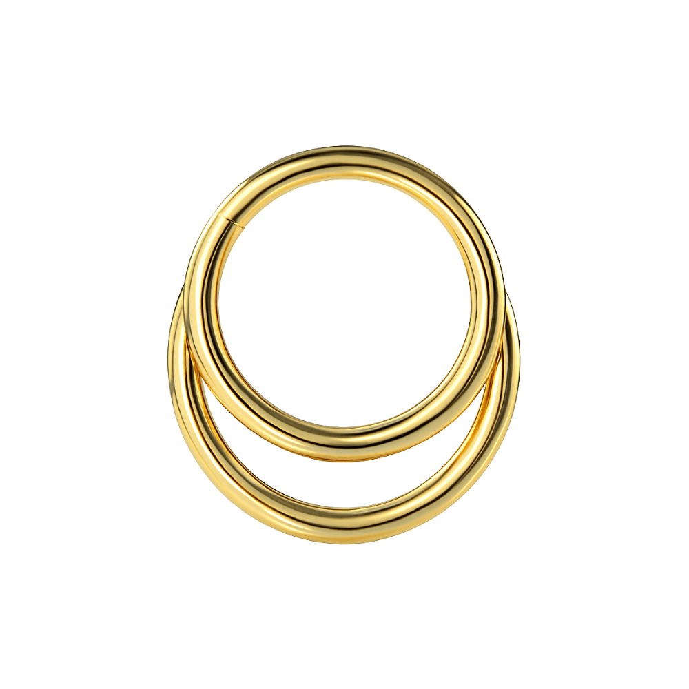 316L Surgical Steel Crescent Moon Hinged Segment Clicker Ring