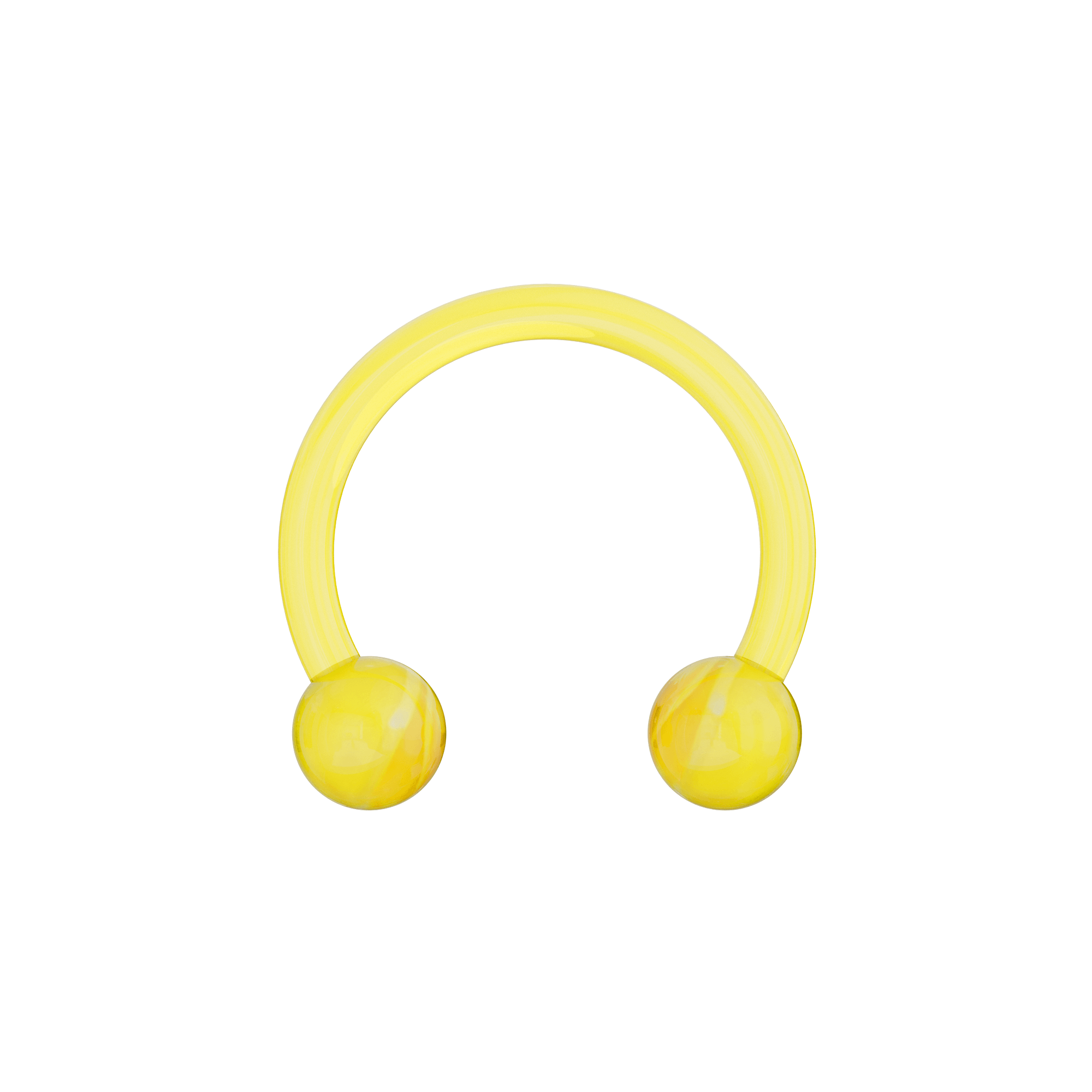 UV Circular Barbell With Marbled UV Balls (Pack of 10)