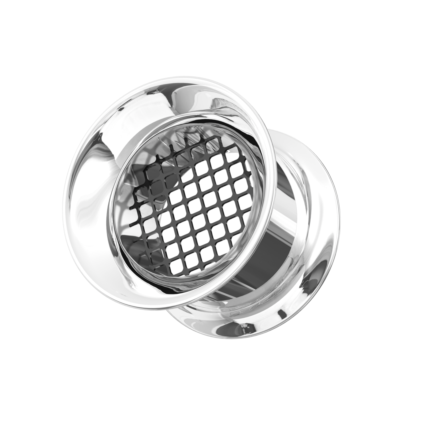 316L Surgical Steel Grid Surface Flesh Tunnel