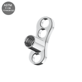 G23 Titanium Internally Threaded Dermal Anchor Base