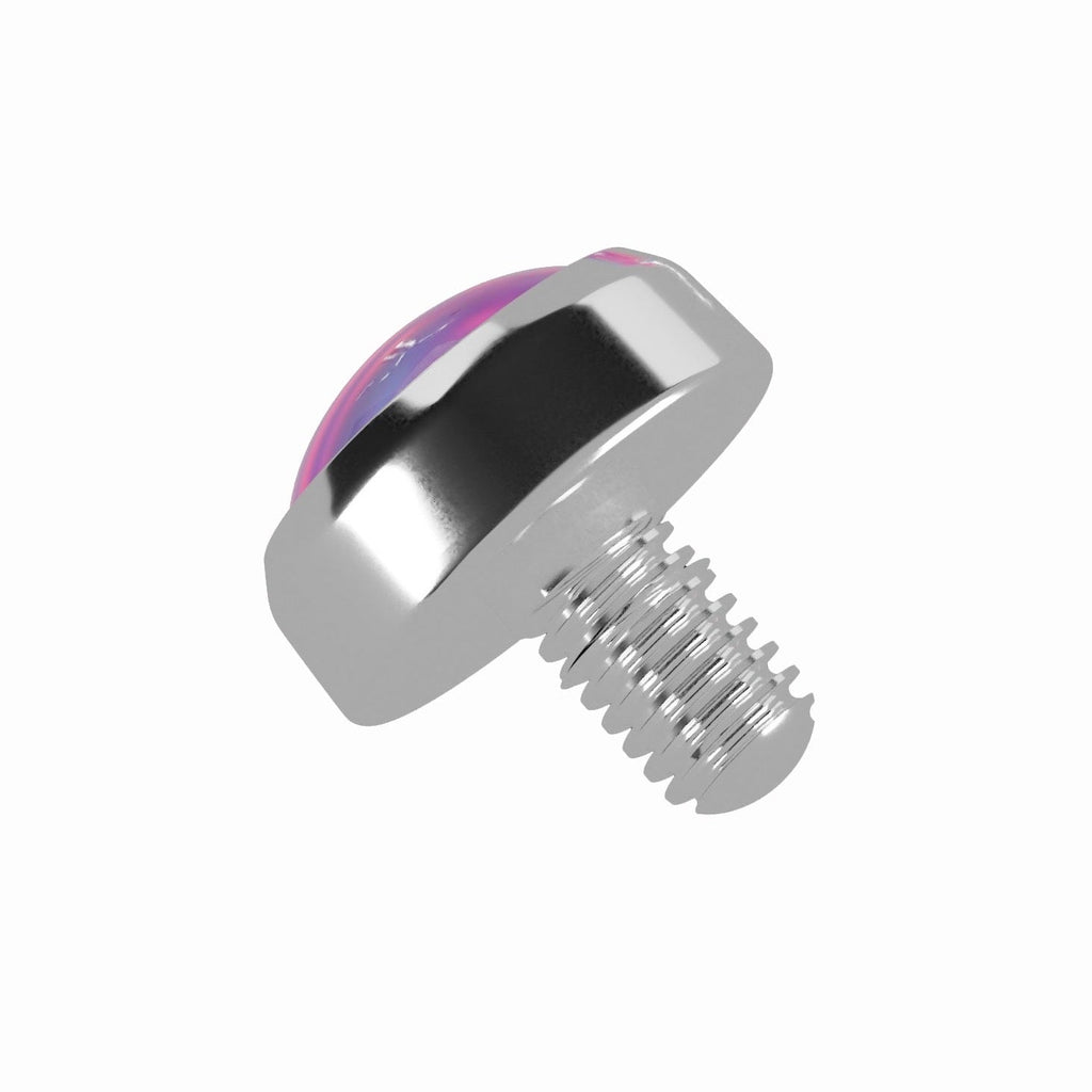 G23 Titanium Opal Stone Top Dermal Anchor