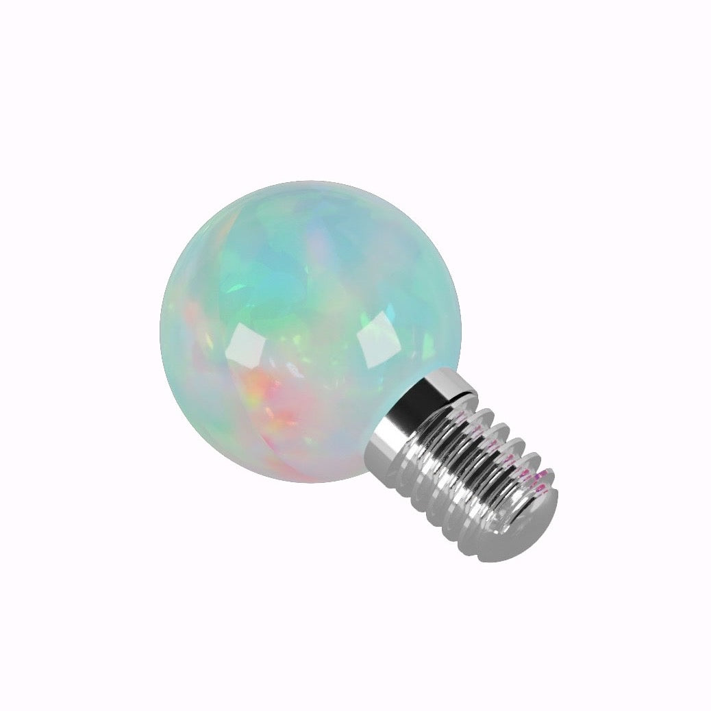 G23 Titanium Opal Ball Dermal Anchor Sets