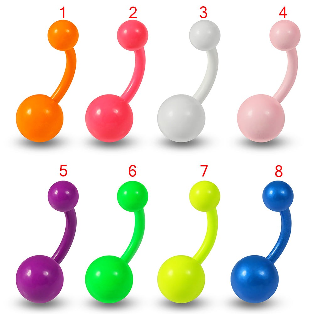 316L Surgical Steel Neon Belly Ring