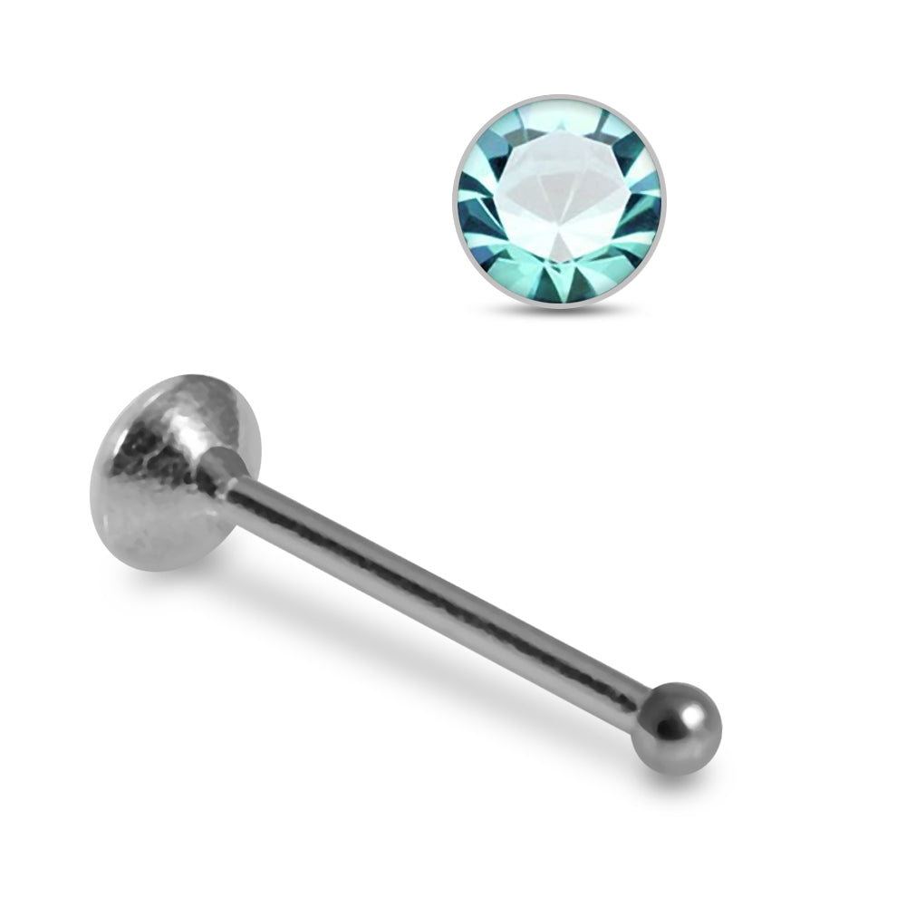 925 Sterling Silver 5pcs CZ Nose Bone Box