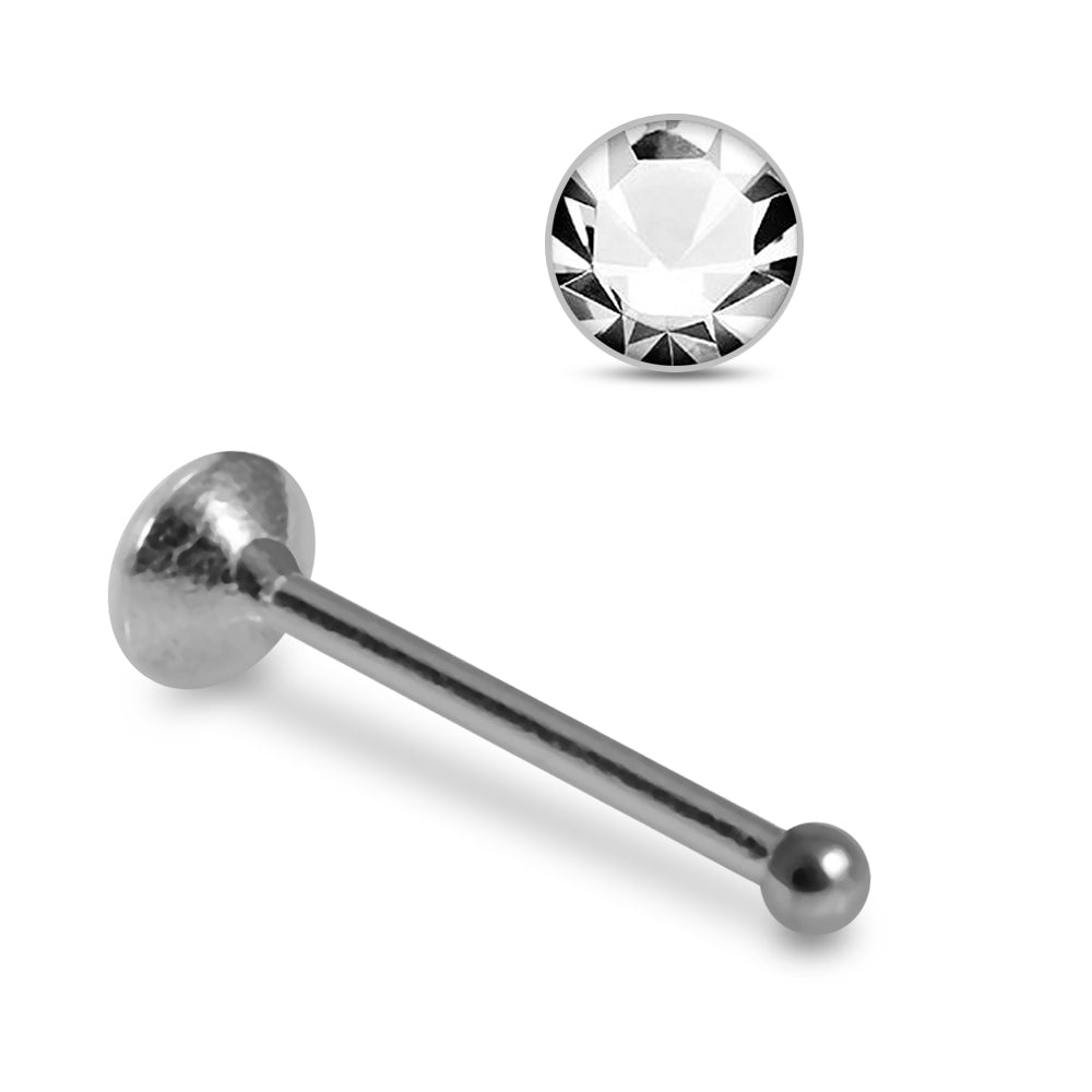 925 Sterling Silver 5pcs CZ Nose Bone Box