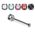 925 Sterling Silver 5pcs CZ Jewelled Nose Bone Box
