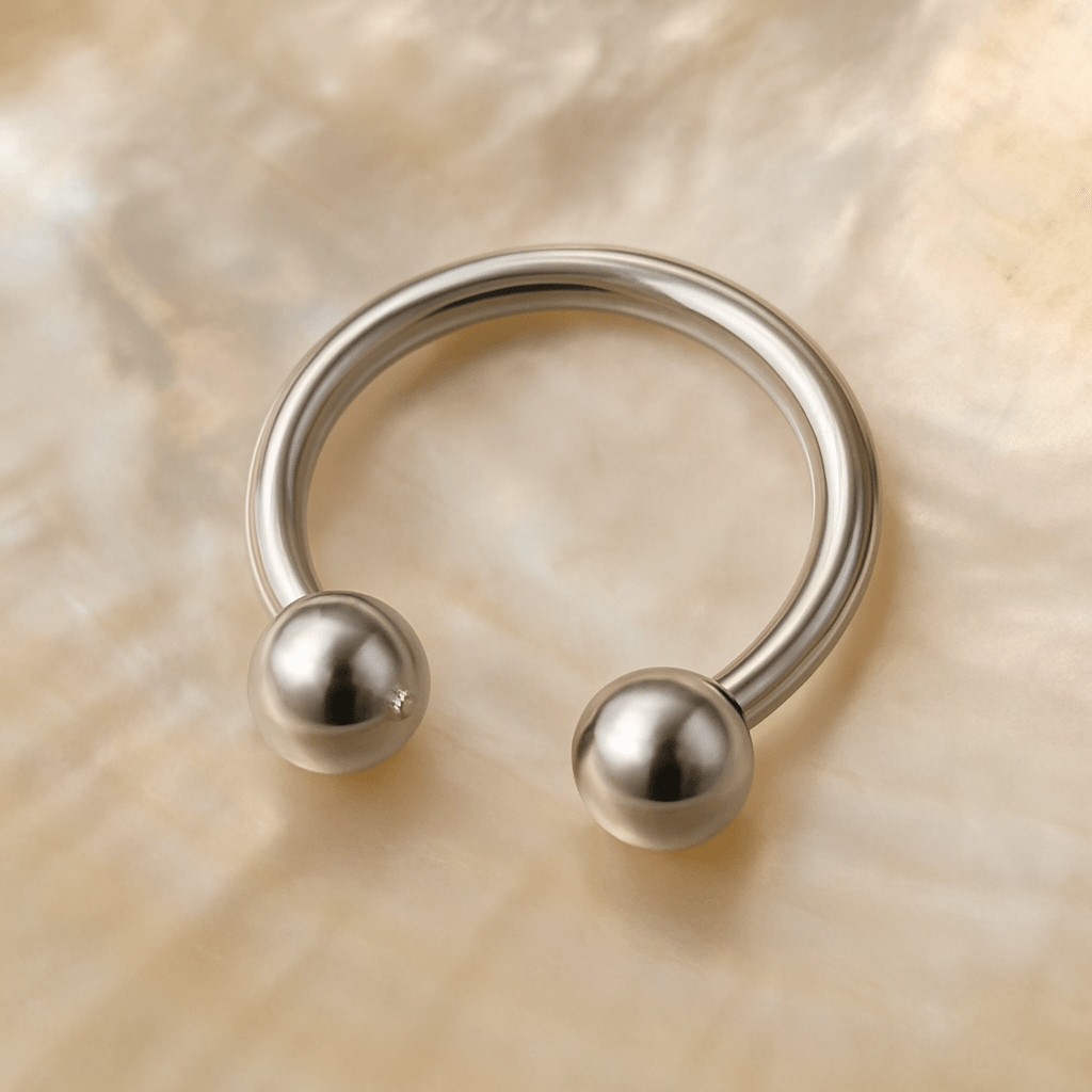 316L Surgical Steel Internally Threaded Horseshoe CBB With Ball