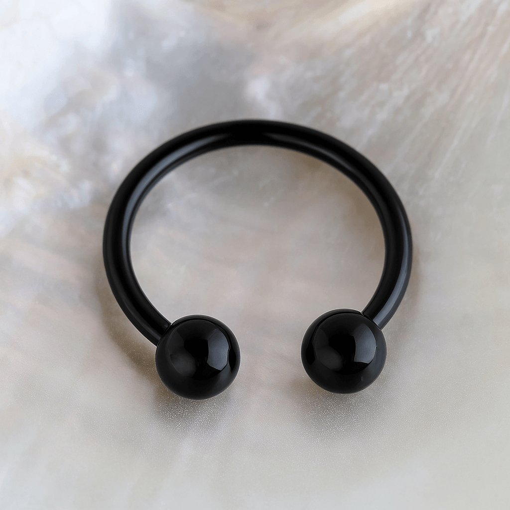 316L Surgical Steel Internally Threaded Horseshoe CBB With Ball