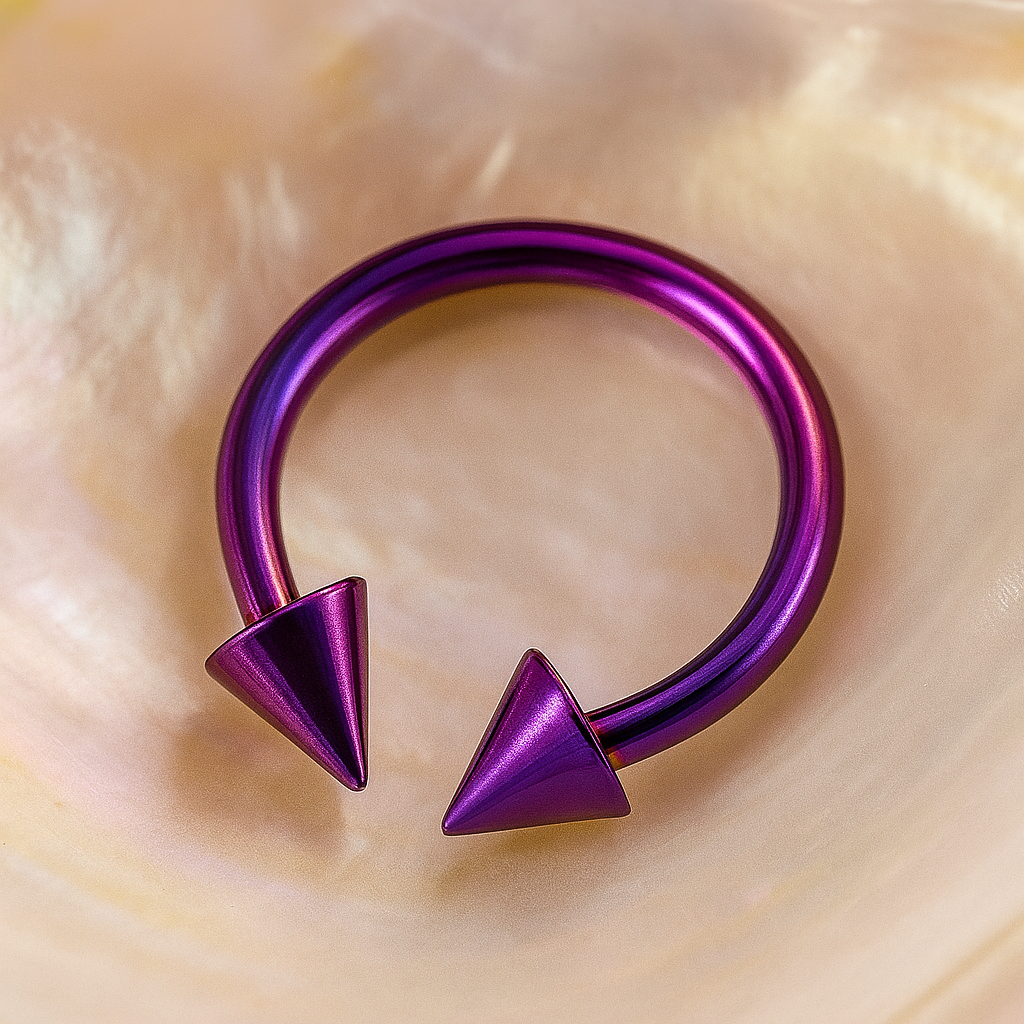 G23 Titanium Cone-End Circular Barbell