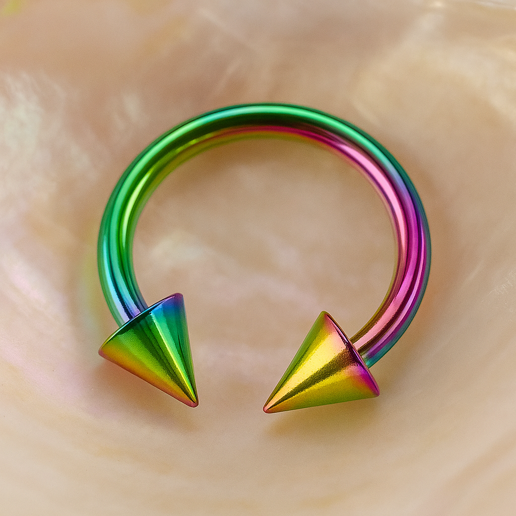 G23 Titanium Cone-End Circular Barbell