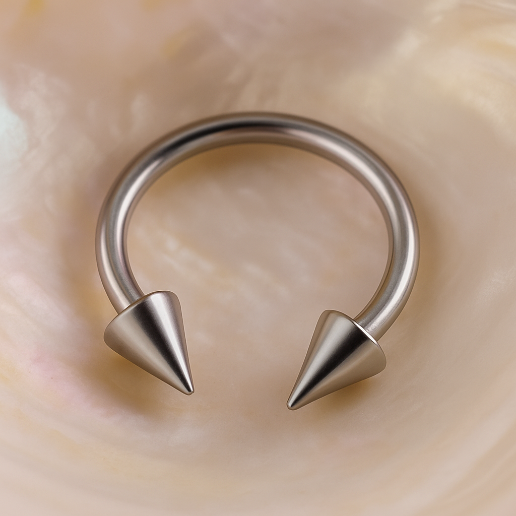 316L Surgical Steel Circular Barbell with Cone End