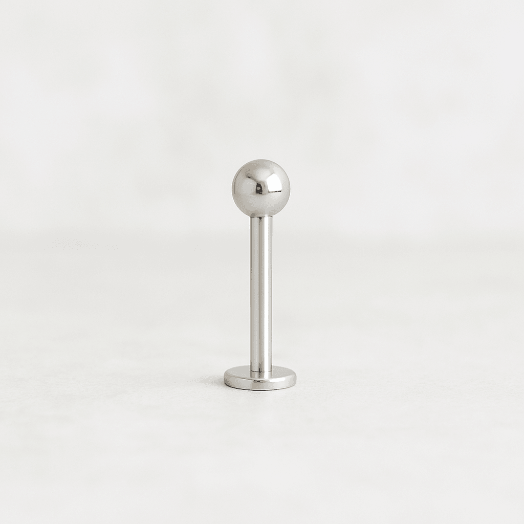 EO Gas Sterilised 316L Surgical Steel Externally Threaded Ball Top Labret