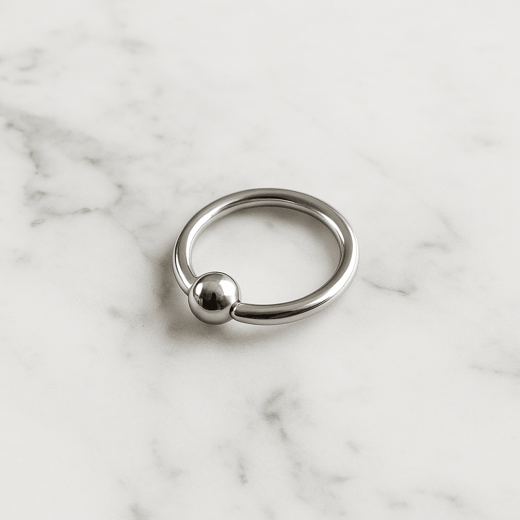 EO Gas Sterilised G23 Titanium Captive Bead Ring