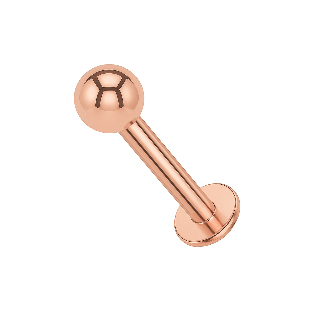 925 Sterling Silver Labret Bar with Ball