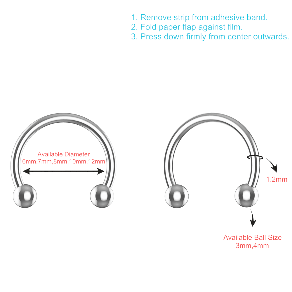 EO Gas Sterilised 316L Surgical Steel Circular Barbell