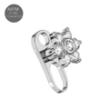 G23 Titanium CZ Jewelled Spring Flower Dermal Anchor