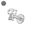 G23 Titanium Skull Internally Threaded Flatback Stud